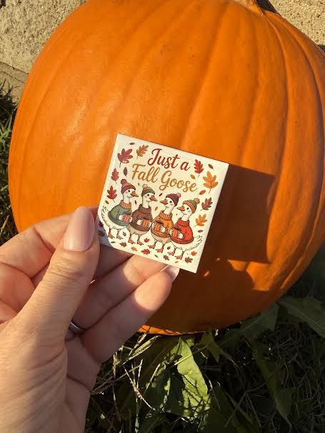 Fall Goose Magnet