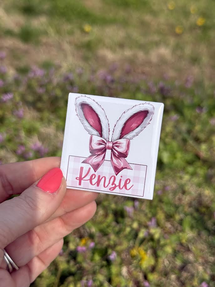 CUSTOM GIRL Bunny ears with bow