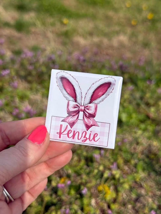 CUSTOM GIRL Bunny ears with bow