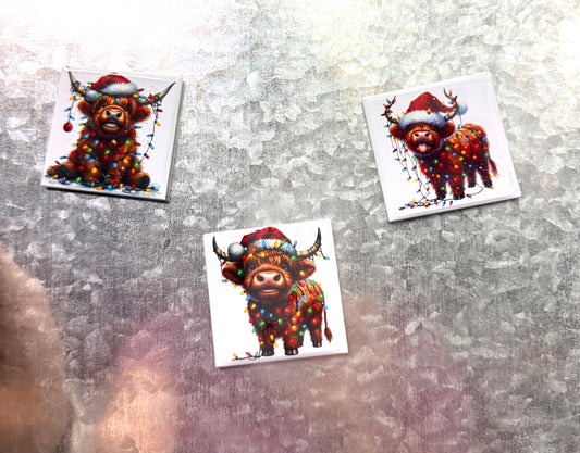 Christmas Highland Cow